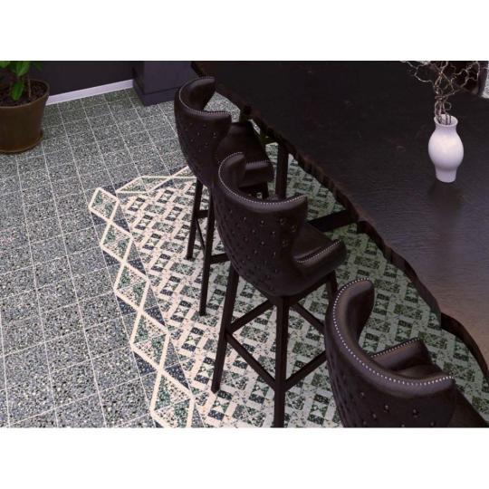 terrazzo mintas csempe padlolap szurke vintage regies cementlap hatasu kismeretu 20x20 konyha nappal iterasz fagyallo furdoszoba szines bohem rusztikus ribasalbes terazzo lameridiana art deco retro.jpg